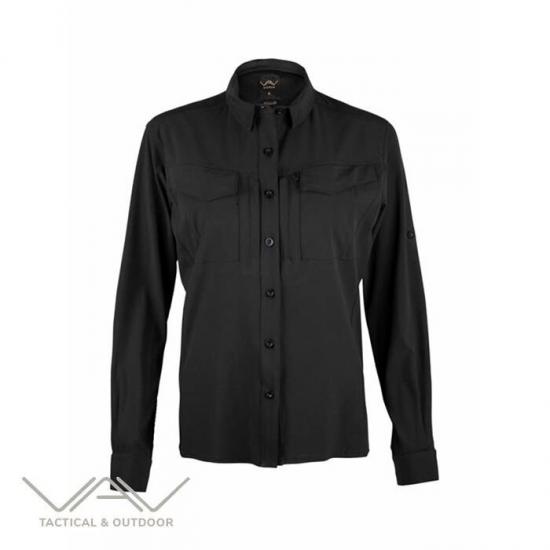 VAV Uzun Kol Kadın Gömlek WFLEX01 Siyah