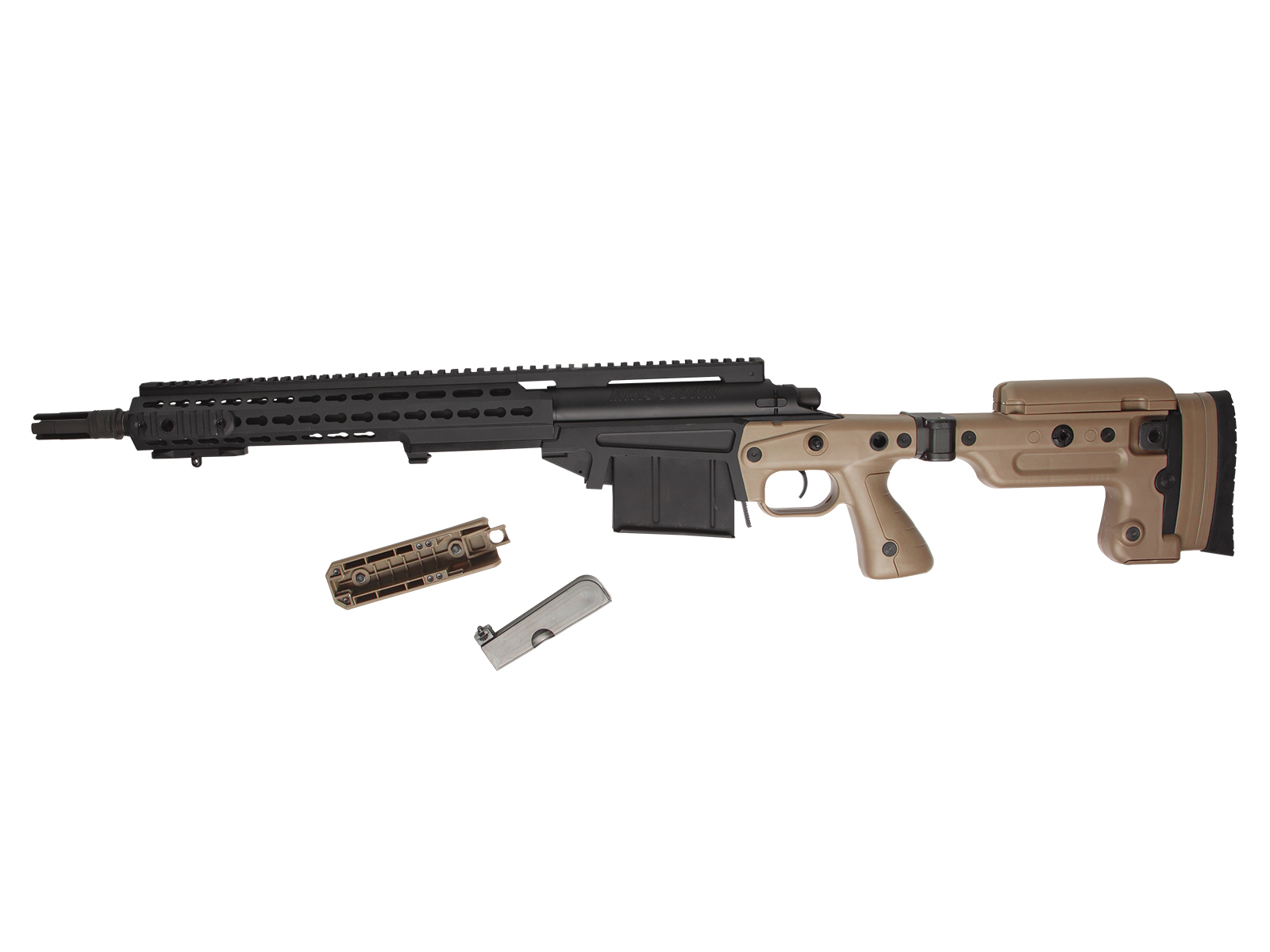 AI MK13 Kompakt Keskin Nişancı Siyah Tan Rengi Airsoft Tüfeği