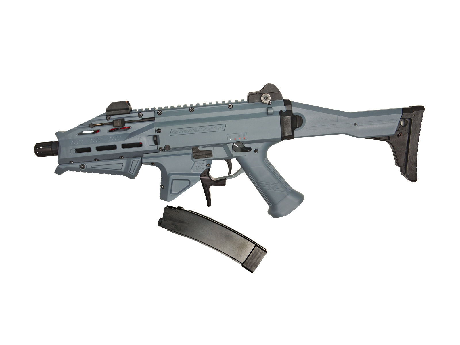 ASG CZ Scorpion EVO 3 ATEK, AEG, Battleship Grey - Çift Renk