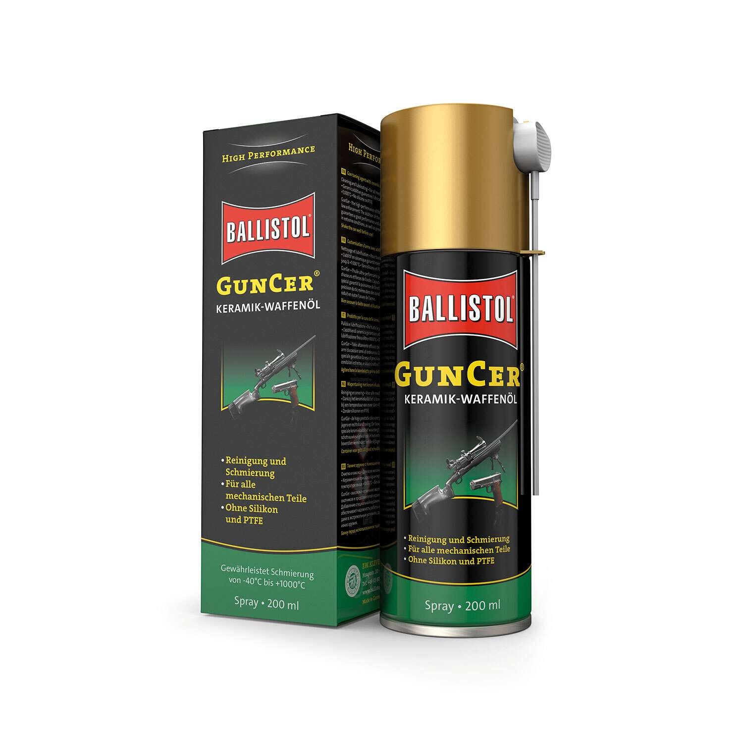 Ballistol Guncer Ceramic Gun Sprey Yağ 200 ml