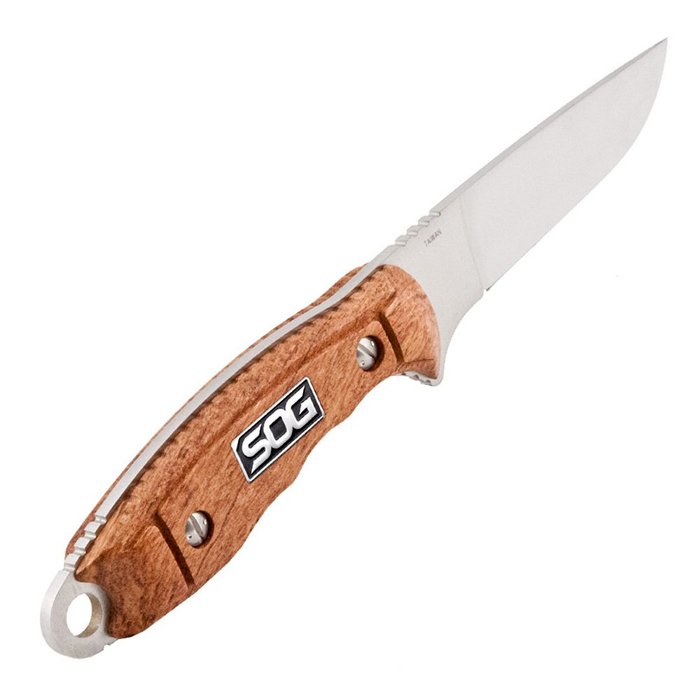 S. SOG HT022L Huntspoint Ahşap Saplı Avcı Bıçağı