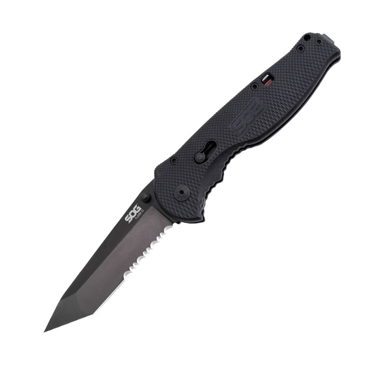 SOG Flash II Tanto Siyah Düz ve Tırtıklı Bıçak