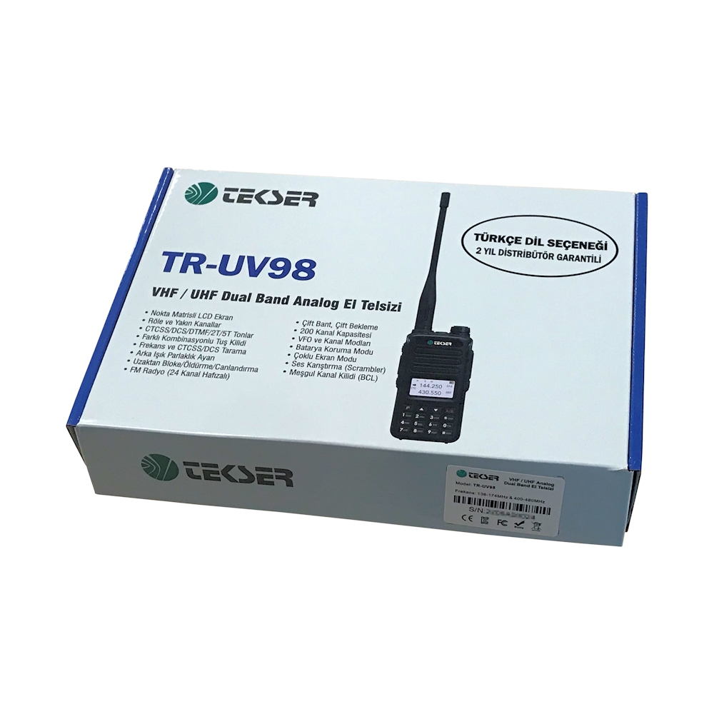 TEKSER TR-UV98 Dual Band El Telsizi