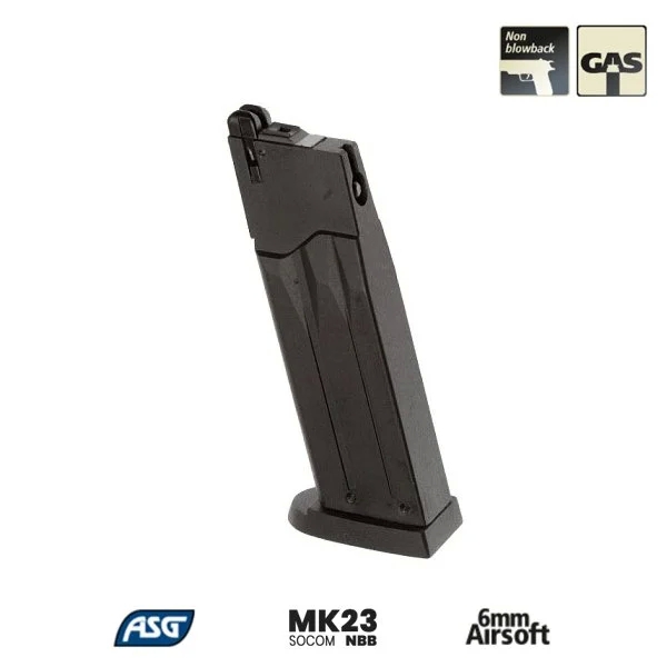 ASG MK23 Airsoft Tabanca  GAS Yedek Şarjör 14765
