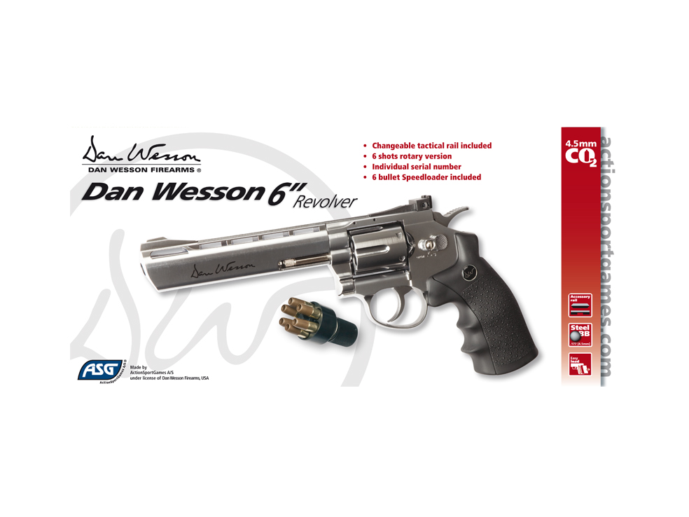 Dan Wesson 6 İnc Revolver Silver Toplu Havalı Tabanca