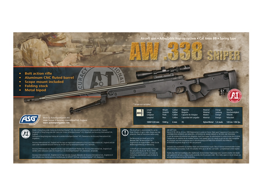 AW 338 Sniper Airsoft Tüfek.
