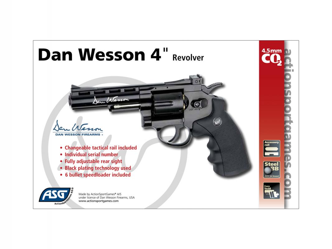 Dan Wesson 4 İnc Revolver Siyah Toplu Havalı Tabanca