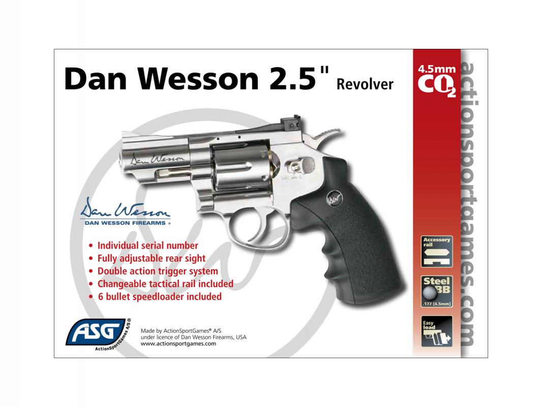 Dan Wesson 2,5 İnc Revolver Silver Toplu Havalı Tabanca