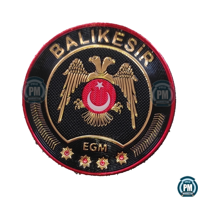 Çevik Kuvvet Balıkesir Kol Arması 3D Yeni Tip Arma