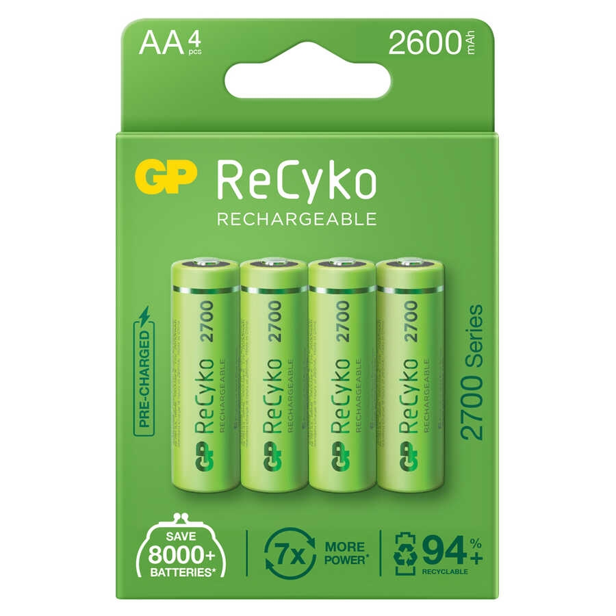 GP%20Batteries%20ReCyko%202700%20AA%20Kalem%20Ni-MH%20Şarjlı%20Pil,%201.2%20Volt,%204’lü%20Kart