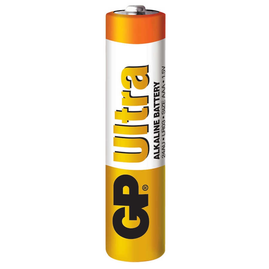 GP Batteries GP24AU Ultra Alkalin LR03/E92/AAA İnce Kalem Pil, 1.5 Volt, 40’lı Paket