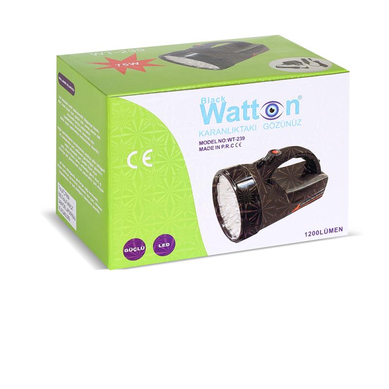 1200 LÜMEN 25 LEDLİ EL FENERİ WATTON WT-239