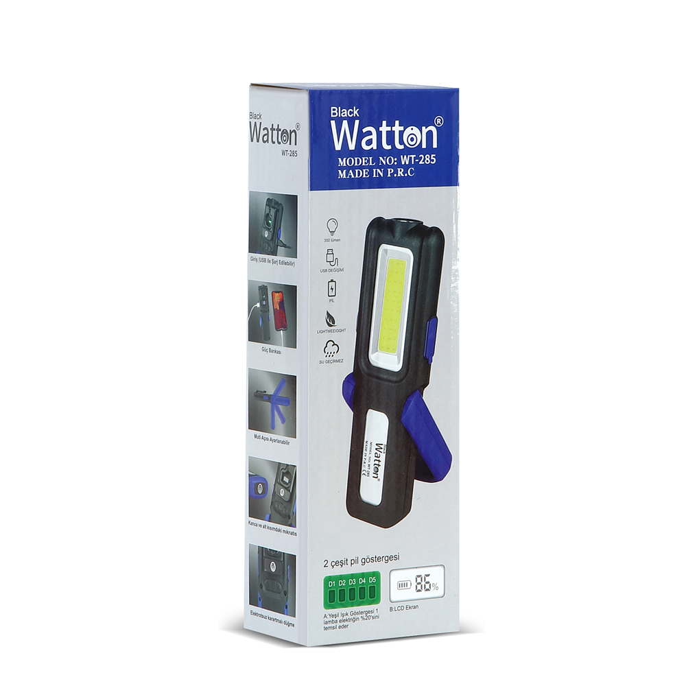IŞIK SEVİYESİ AYARLANABİLİR ÇALIŞMA LAMBASI WATTON WT-285