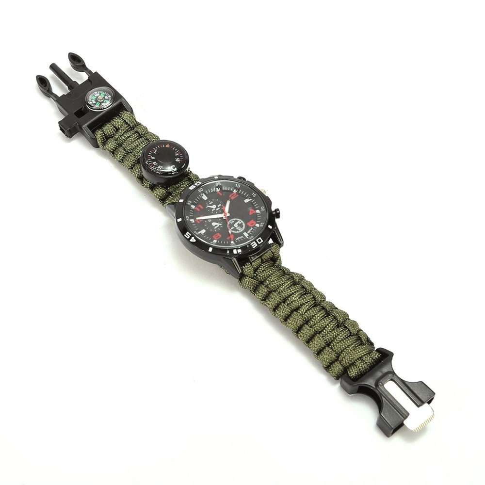 Paracord Bileklik Saat Haki