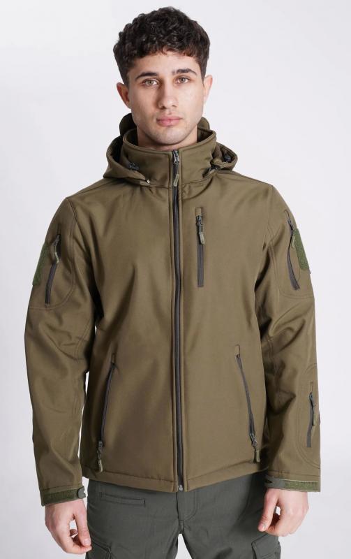 Softshell Yağmur Geçirmez Mont Haki