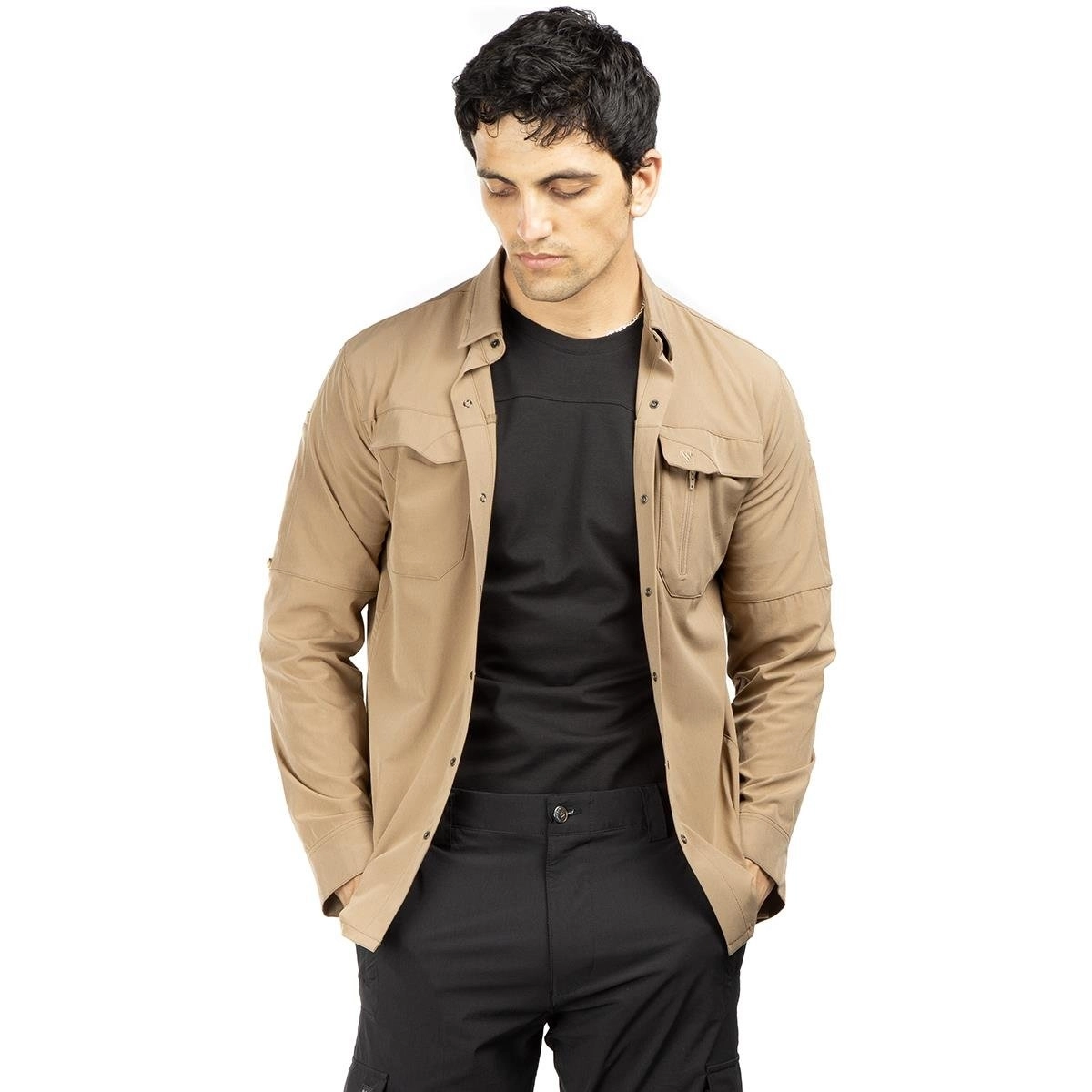 HoverGym Flexible Hafif Taktik Gömlek – Çöl Rengi