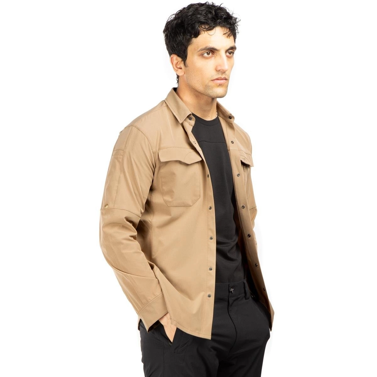 HoverGym Flexible Hafif Taktik Gömlek – Çöl Rengi