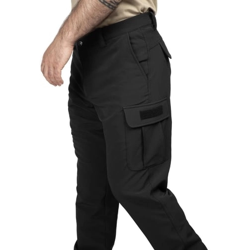 Hovergym Görev Pantolonu Cırtlı Siyah