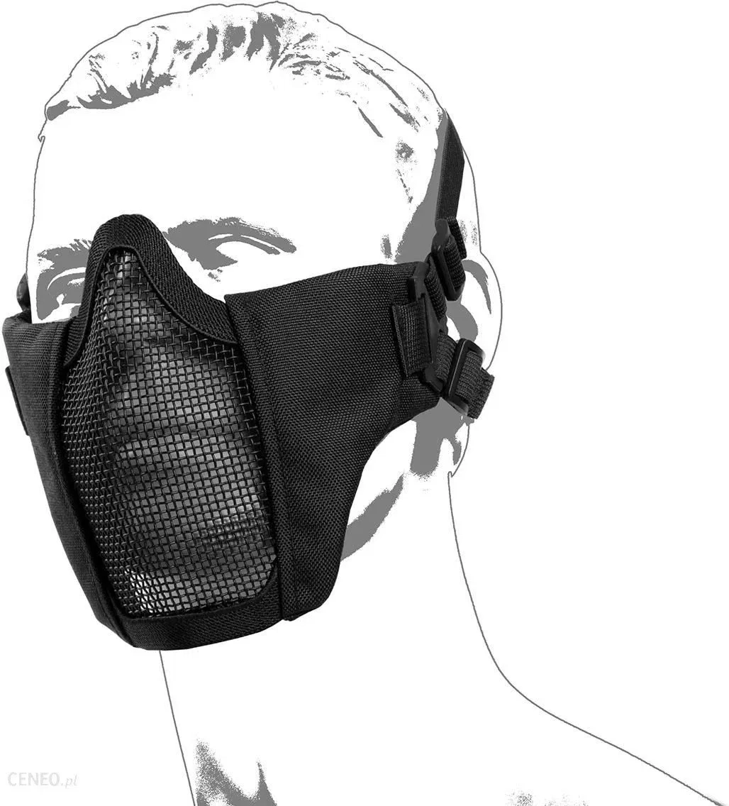 ASG Metal Mesh Mask Koruma Maskesi - Siyah 19079