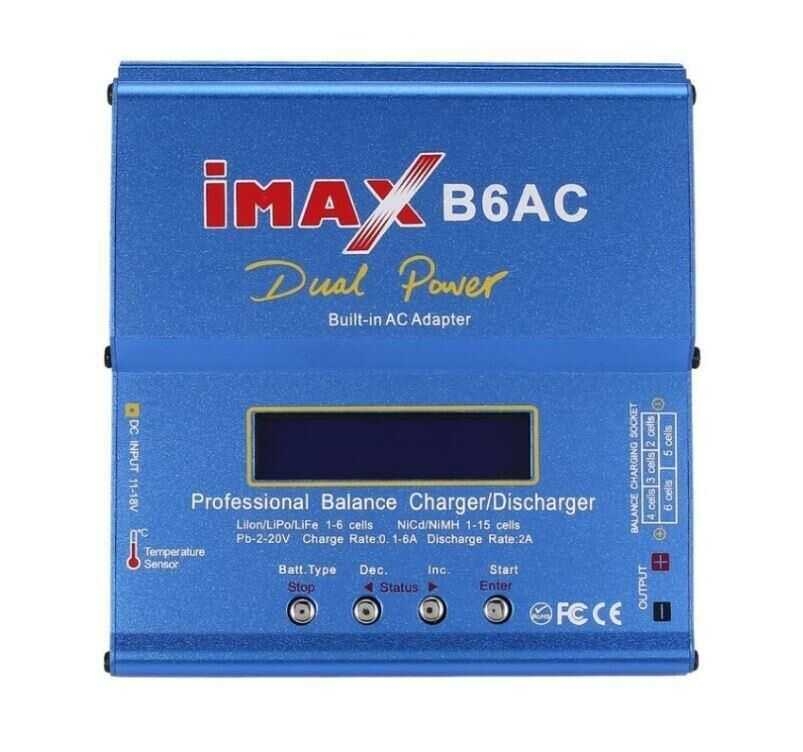 iMAX B6AC Dahili Adaptörlü LiXX, NiXX, Pb Şarj Aleti (80W)