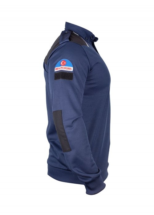 İnfaz Koruma Sweatshirt  Uzun Kollu Lacivert  (Lacoste)