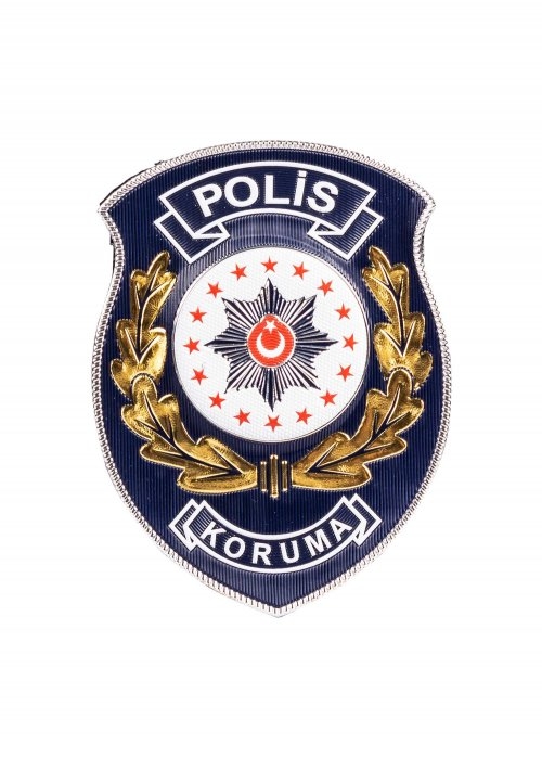Koruma Şube Polis Kol Görev Arması Görev 3 Boyutlu EGM