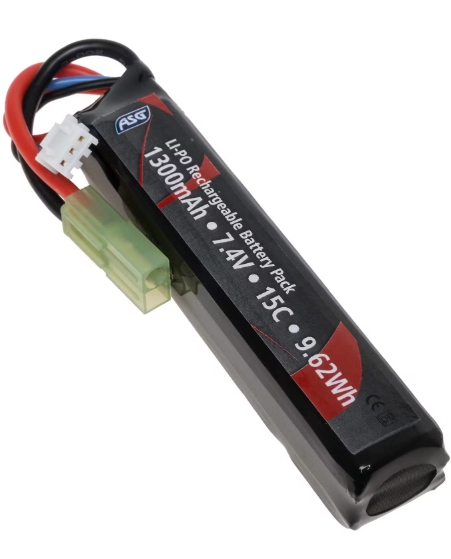 ASG LiPo 7,4v 1300mAh 15C Pil