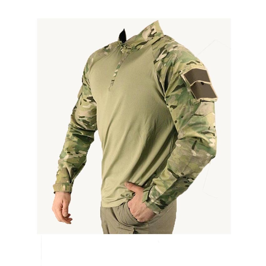 Multicam Askeri Kamuflaj Combat T-shirt