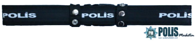Ayarlanabilir Kilitli  Palaska Polis yazılı  (siyah) İmperteks