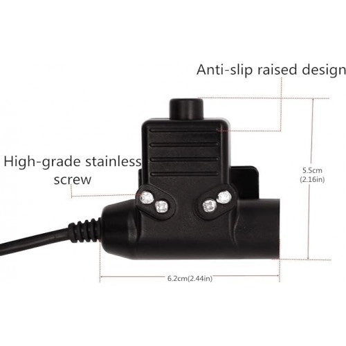 Atış Kulaklıkları için PTT (Baofeng Uyumlu) 