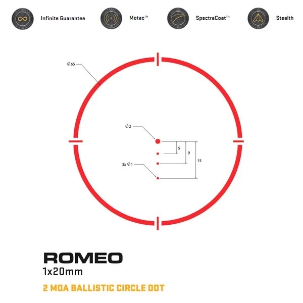 SIG SAUER ROMEO 4H RED DOT NİŞANGAH SOR43011