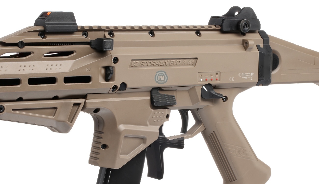 ASG CZ Scorpion EVO 3 Atek Tasarım Tan Rengi - Çift Renk