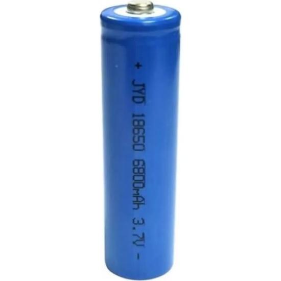 18650 Şarjlı Pil (El Feneri Pili) 3.7VOLT 6800MAH Büyük Boy Tekli