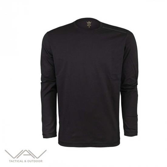 VAV Baseti-04 Uzun Kol Sweatshirt Siyah