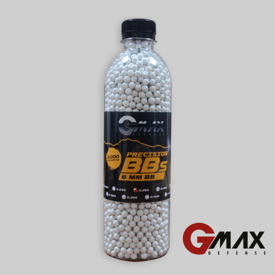 GMAX 0.25 GR BB 6mm 3000 lik Airsoft BB