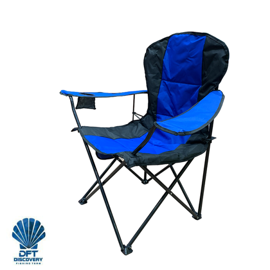 DFT Kollu Katlanır Premium Kamp Sandalyesi - Mavi
