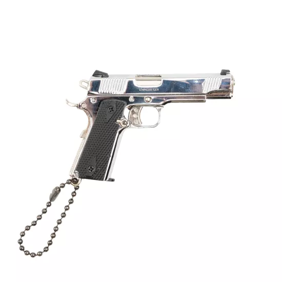 Nikel Colt 1911 Hareketli Anahtarlık