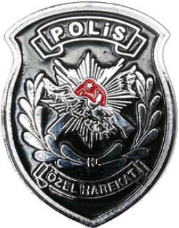 Polis Özel Harekat  Metal Cüzdan Arması( Stickerli )