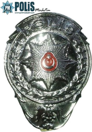Polis  Metal Cüzdan  Arması (küçük) Stickerli