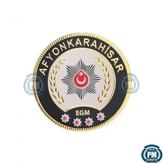 EGM Polis Afyonkarahisar İl Kol Arması 3D Birinci Kalite