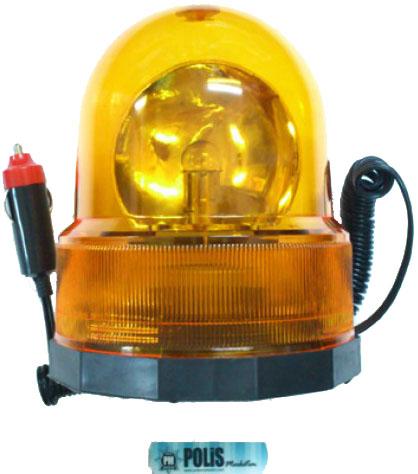 Sarı  Tepe Lambası Mıknatıslı ( 12 v )