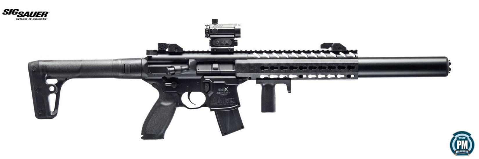 Sig Sauer MCX RED DOT Yarı Otomatik CO2 Siyah Havalı Tüfek