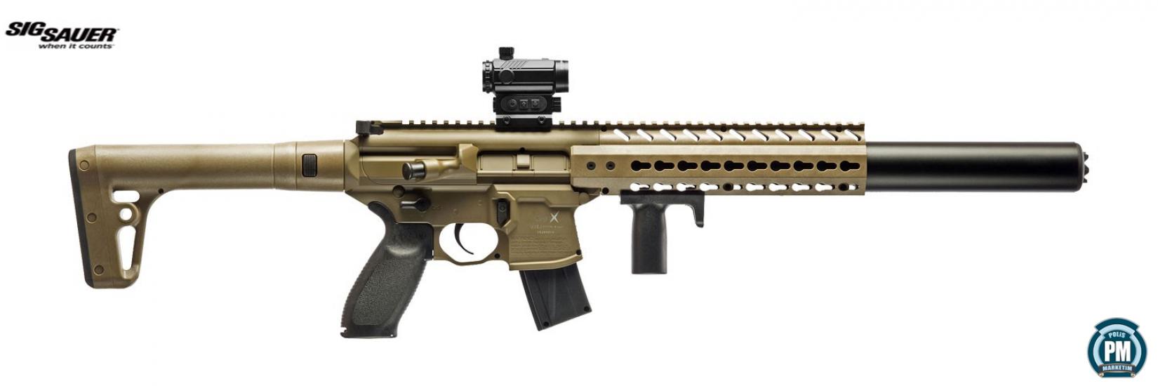 Sig Sauer MCX RED DOT Yarı Otomatik CO2 TAN Rengi Havalı Tüfek