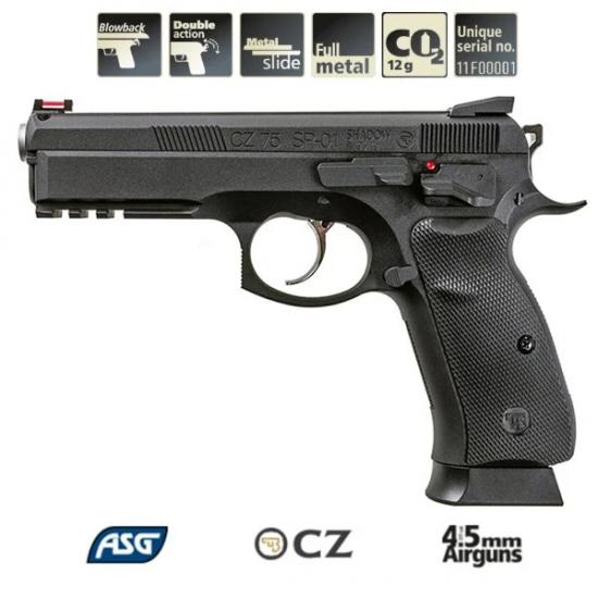 ASG CZ SP-01 SHADOW Havalı Tabanca Blowback