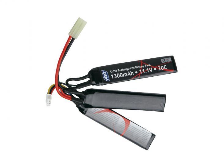 LiPo 11.1 volt 3S 1300 MAH 25C Pil