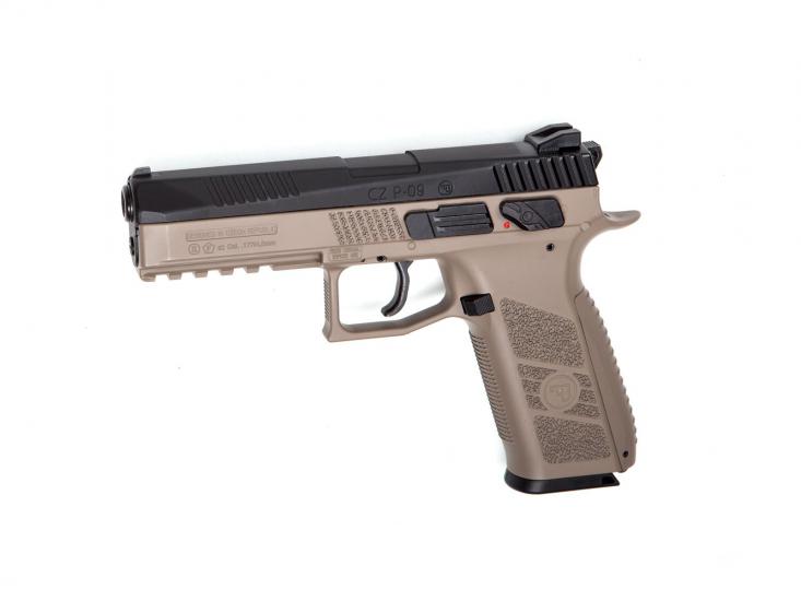 CZ P09 FDE Tan - Siyah Green Gazlı Metal Kapak Takımlı Airsoft Tabanca