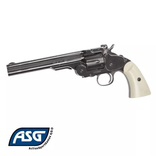 Asg Schofield 6 İnç Fil Dişi Kabza Toplu Havalı Tabanca