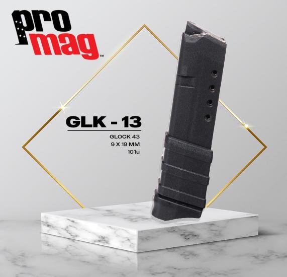 PROMAG Glock® Model 43 9mm (10 Kapasite)
