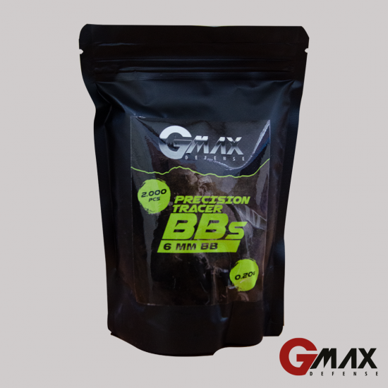 GMAX 0.20 Gram 2000 lik Paket 6 mm Tracer Airsoft BB  Hassas Airsoft bb.