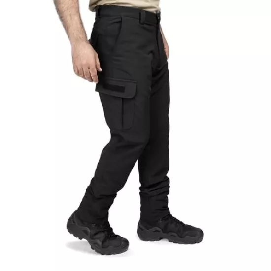 Hovergym Görev Pantolonu Cırtlı Siyah